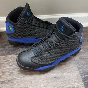 JORDAN 13 Retro Black Hyper Royal 9.5 Like New Mens 9 1/2.
